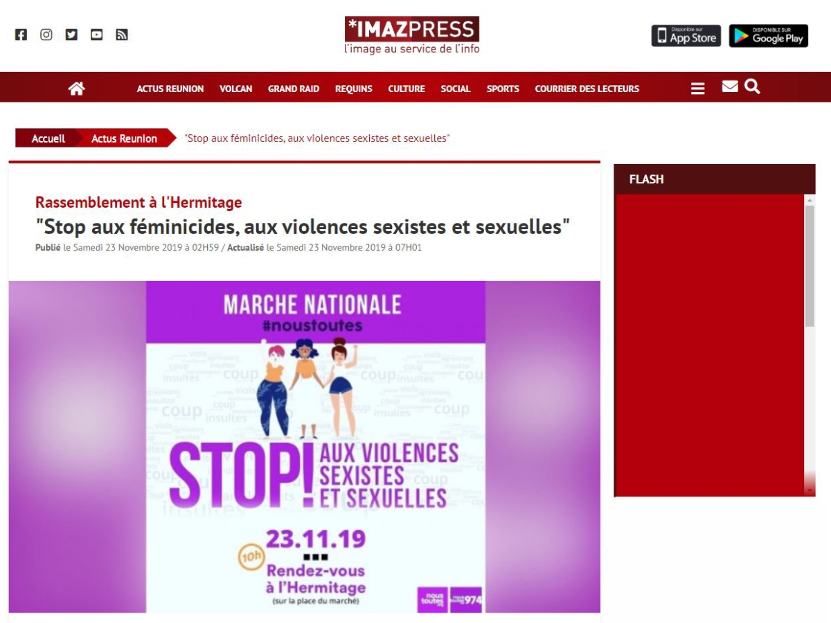 Imaz Press : Une marche pour dire stop aux violences sexistes et sexuelles